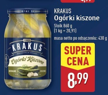 Ogorki kiszone Krakus maspex promocja w Aldi