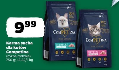 Karma sucha dla kotów, różne rodzaje promocja w Netto