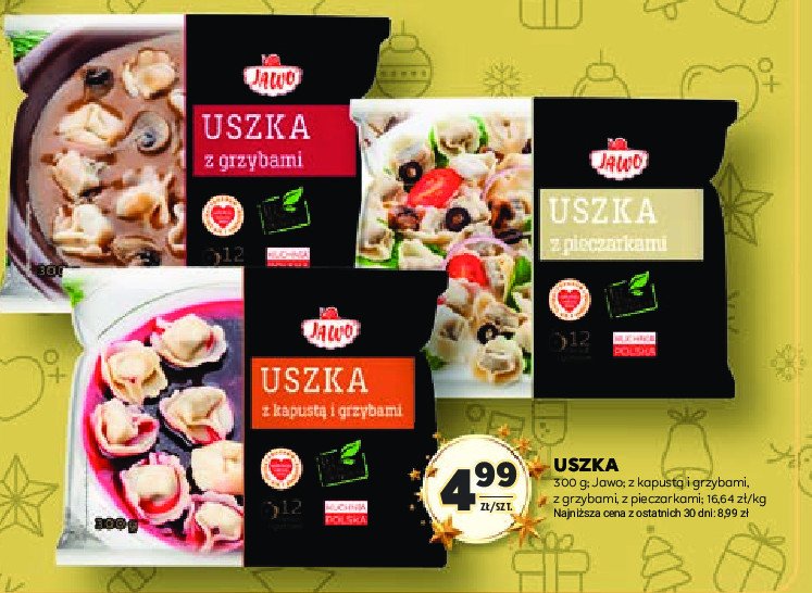 Uszka z pieczarkami Jawo promocja w Stokrotka