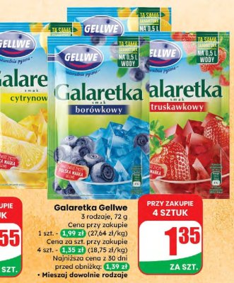 Galaretka truskawkowa promocja w Dino