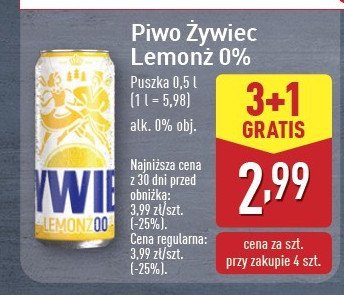 Piwo Żywiec jasne lekkie limonż promocja