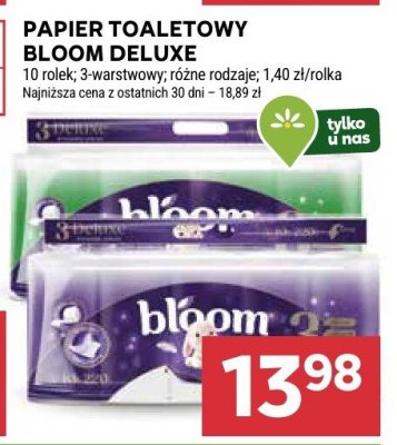 Papier toaletowy Bloom Deluxe promocja w Stokrotka