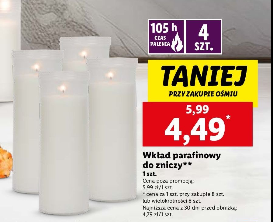 Wkład parafinowy 105 h promocja