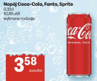 Napój Coca-Cola, Fanta, Sprite promocja w Delikatesy Centrum