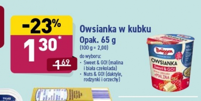 Owsianka nuts&go Bruggen promocja