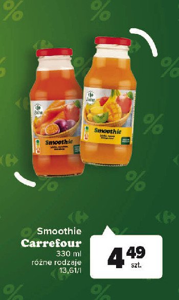 Smoothie jabłko-marchew-banan Carrefour extra promocja