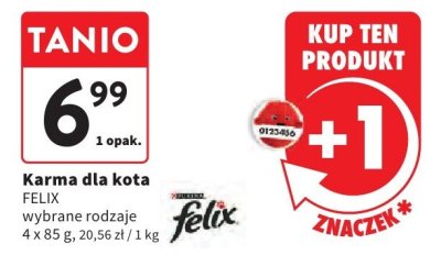 Karma dla kota FELIX wybrane rodzaje promocja w Intermarche