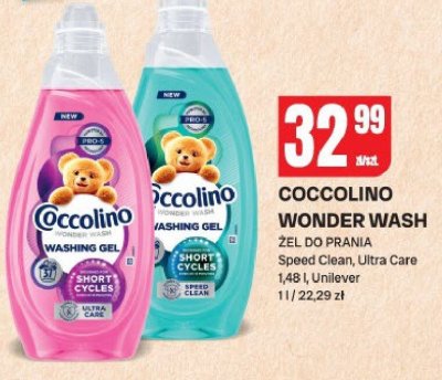 Żel do prania Coccolino Wonder Wash Speed Clean promocja w Chorten