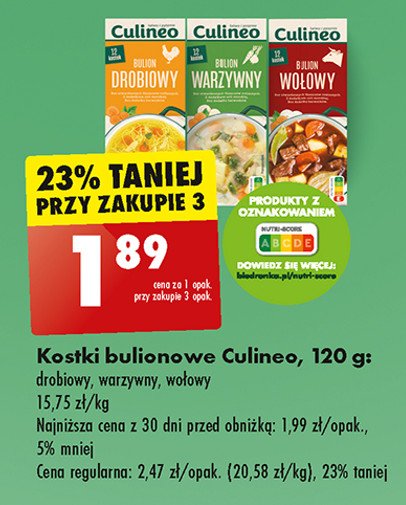 Kostki - rosół warzywny Culineo promocja