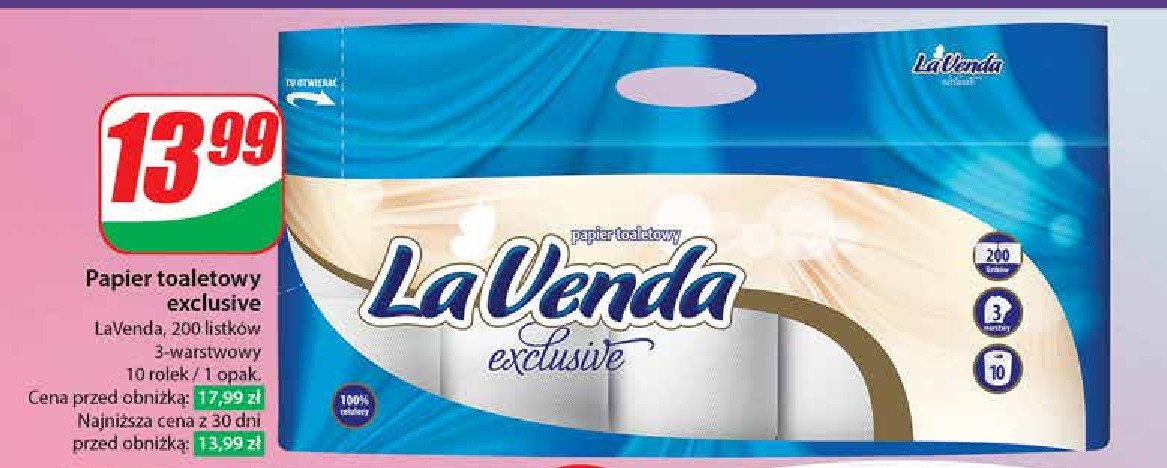 Papier toaletowy exclusive Lavenda promocja