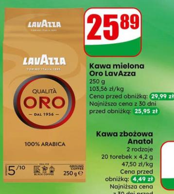 Kawa mielona Oro LavAzza promocja w Dino