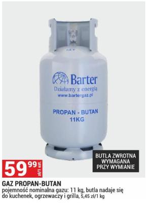 Gaz propan-butan Barter promocja w Merkury Market