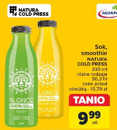 Smoothie słońce wow mango tango Natura cold press promocja