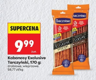 Kabanosy Exclusive drobiowe promocja w Biedronka