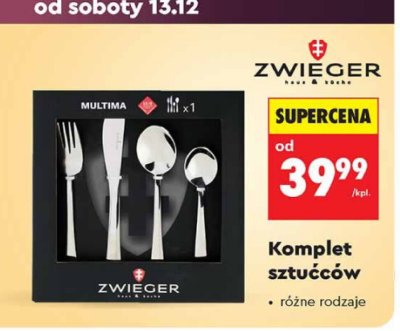 Komplet sztućców - różne rodzaje promocja w Biedronka