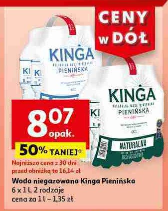 Woda naturalna Kinga pienińska promocja