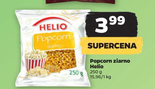 Popcorn ziarno Helio promocja