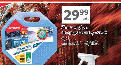 Płyn do spryskiwaczy zimowy -22 psik psik Autoland promocja