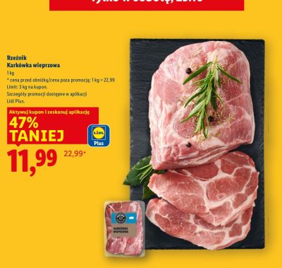 Kark贸wka wieprzowa Grill time! promocja w Lidl