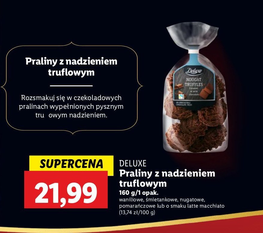 Praliny latte macchiato Deluxe promocja