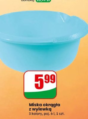 Miska okrągła z wylewką promocja w Dino
