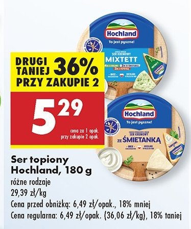 Ser topiony mixtett Hochland promocja w Biedronka
