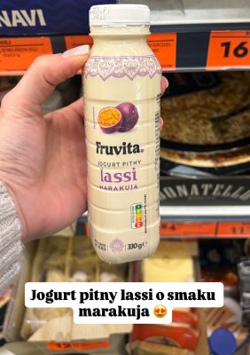 Jogurt pitny lassi marakuja promocja w Biedronka