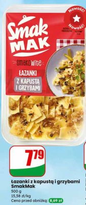 Łazanki z kapustą i grzybami SmakMak promocja w Dino