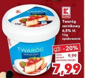 Twaróg sernikowy 6.5 % K-classic promocja
