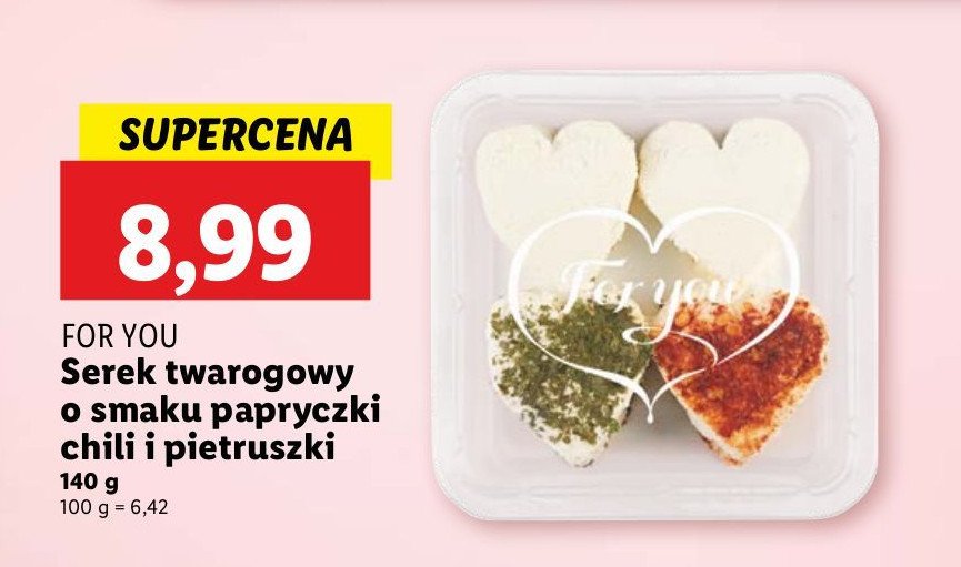 Serek twarogowy papryczka chili i pietruszka For you promocja