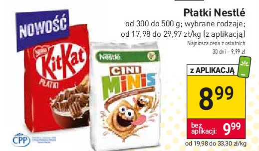 Płatki śniadaniowe Cini minis promocja
