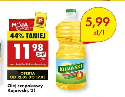 Olej rzepakowy Kujawski Kujawski kruszwica promocja