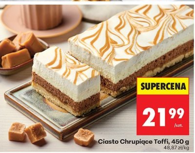 Ciasto Chrupiące Toffi 450 g promocja w Biedronka