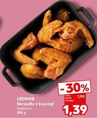 Skrzydełka z kurcząt wędzone Cedrob promocja w Kaufland
