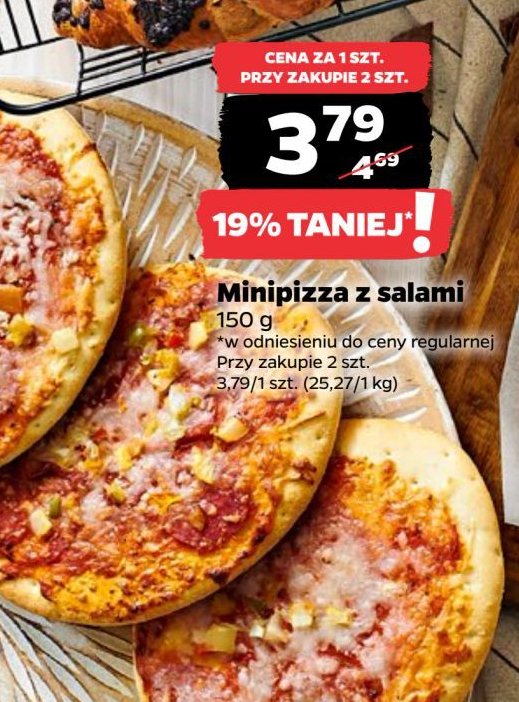 Mini pizza z salami promocja