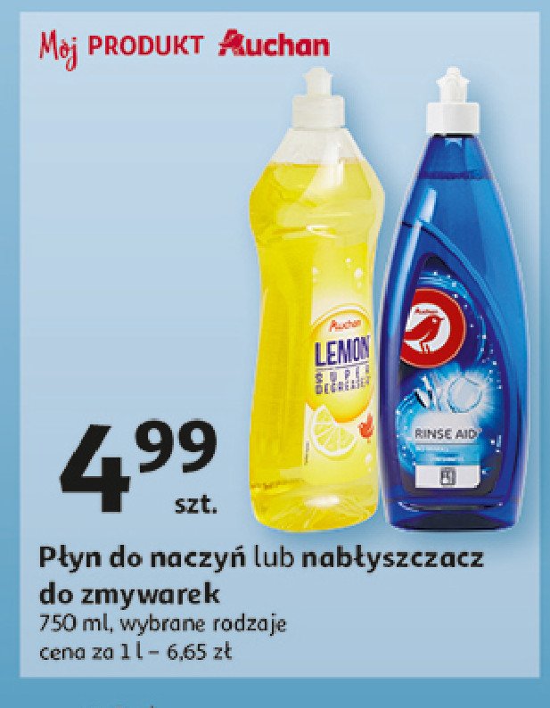 Płyn nabłyszczający do zmywarek Auchan promocja