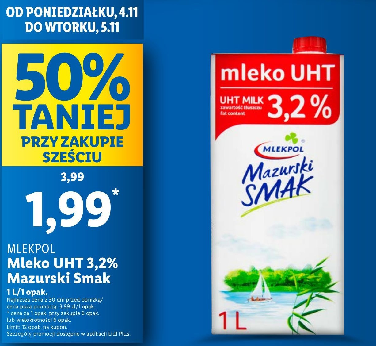 Mleko 3.2% Mazurski smak promocja