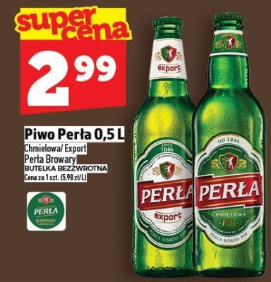 Piwo Perła 0,5L promocja w TOPAZ