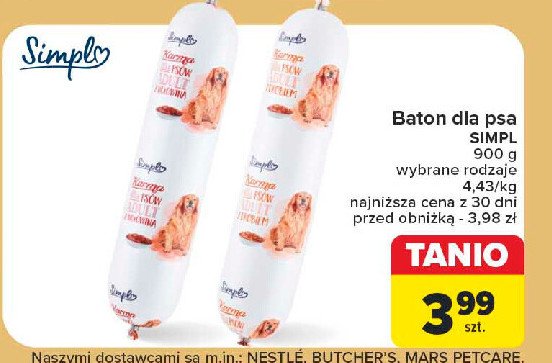 Baton dla psa wołowina Simpl promocja