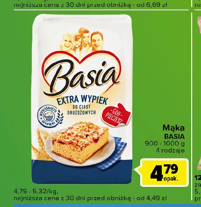 Mąka extra wypiek Basia promocja
