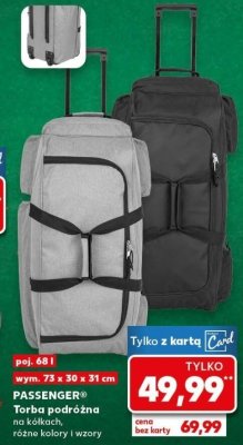 Torba podróżna na kółkach poj. 68 l  promocja w Kaufland