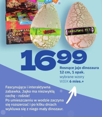 Rosnące jajo dinozaura promocja w Twój Market