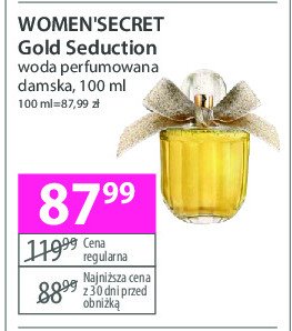 Woda perfumowana WOMEN'SECRET GOLD SEDUCTION promocja