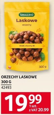 Orzechy laskowe BAKALLAND 300g promocja w Selgros