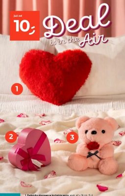 Pluszowy miś z różyczką promocja w Dealz