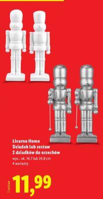Dekoracja Livarno Home Dziadek lub zestaw 2 dziadków do orzechów promocja