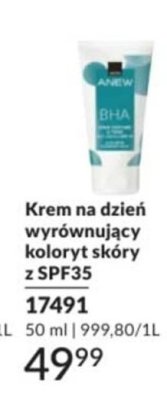 Krem na dzień wyrównujący koloryt skóry z SPF35 promocja w AVON