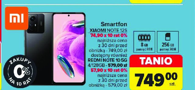 Smartfon redmi note 12s Xiaomi promocja