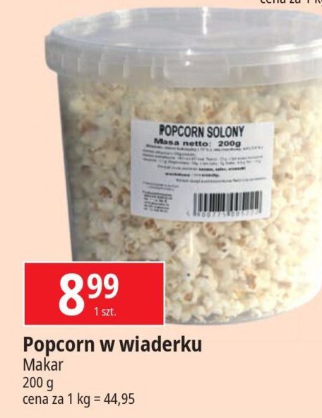 Popcorn wiaderko Makar promocja