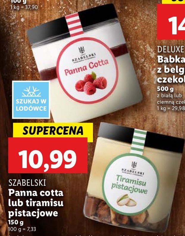 Deser panna cotta Cukiernia szabelski promocja w Lidl